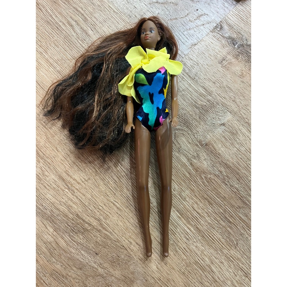 Vintage Mattel 1985 Tropical Barbie, African-American Longest Hair Mattel 1022